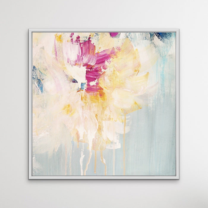 Spring - Abstract Square Canvas Floral Print, Wall Art, Ozark Home 