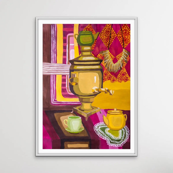 Stay For Tea - Colourful Still Life by Valentin Ivansov