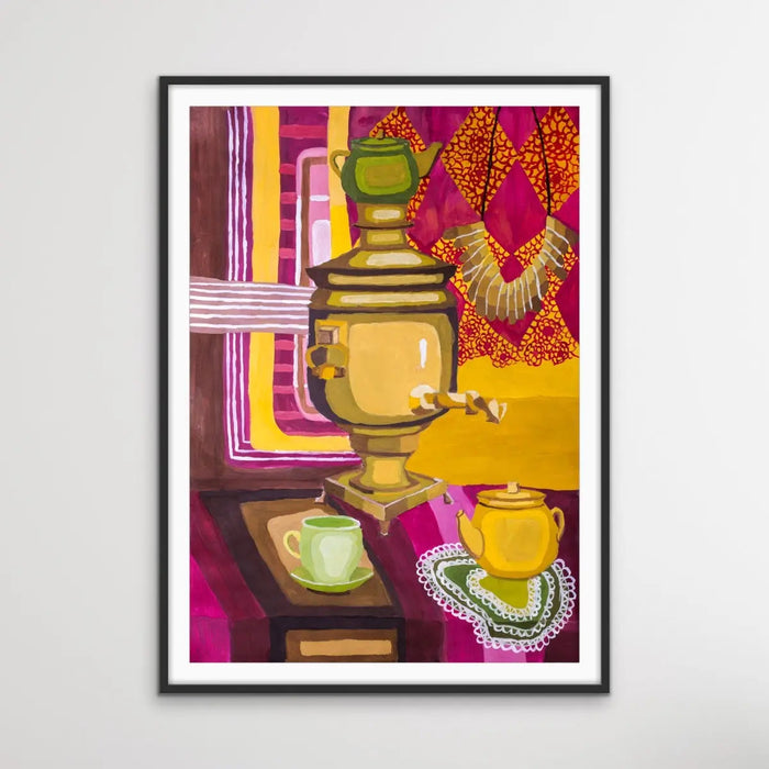 Stay For Tea - Colourful Still Life by Valentin Ivansov