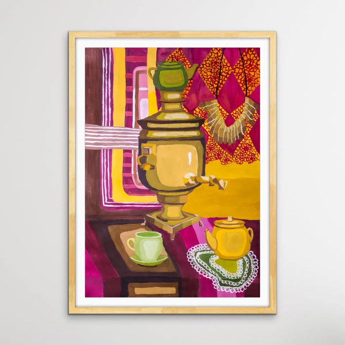 Stay For Tea - Colourful Still Life by Valentin Ivansov