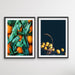 Sweet Citrus Print Pair - Lemon Orange Photographic Art Print  Set, Wall Art, Ozark Home 