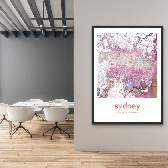 Sydney Skyline Map