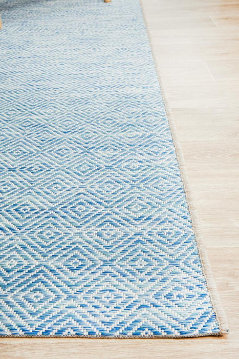 Tildonk Blue Chevron Indoor/Outdoor Contemporary Rug, Rugs, Ozark Home 