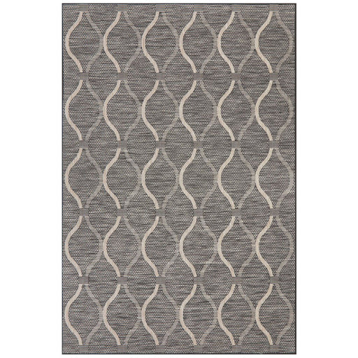 Tildonk Black Lattice Indoor/Outdoor Contemporary Rug, Rugs, Ozark Home 