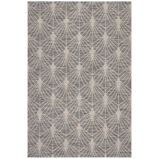 Tildonk Black Art Deco Indoor/Outdoor Contemporary Rug, Rugs, Ozark Home 