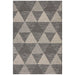 Tildonk Black Inverted Triangle Indoor/Outdoor Contemporary Rug, Rugs, Ozark Home 