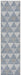 Tildonk Blue Inverted Triangle Indoor/Outdoor Contemporary Rug, Rugs, Ozark Home 