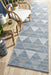 Tildonk Blue Inverted Triangle Indoor/Outdoor Contemporary Runner Rug, Rugs, Ozark Home 