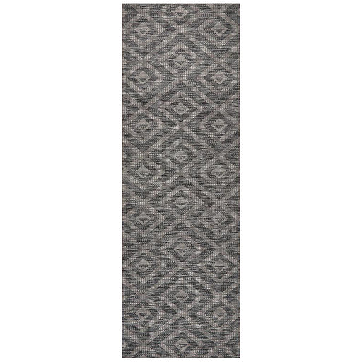 Tildonk Black Diamond Triangle Indoor/Outdoor Contemporary Runner Rug, Rugs, Ozark Home 