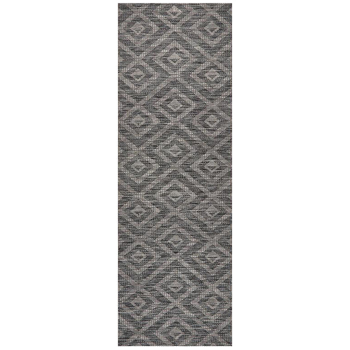 Tildonk Black Diamond Triangle Indoor/Outdoor Contemporary Runner Rug, Rugs, Ozark Home 