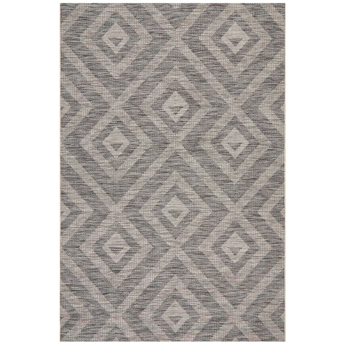 Tildonk Black Diamond Triangle Indoor/Outdoor Contemporary Rug, Rugs, Ozark Home 