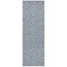 Tildonk Blue Diamond Triangle Indoor/Outdoor Contemporary Runner Rug, Rugs, Ozark Home 