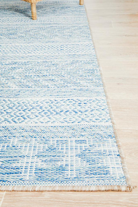 Tildonk Blue Multiple Pattern Indoor/Outdoor Contemporary Rug, Rugs, Ozark Home 