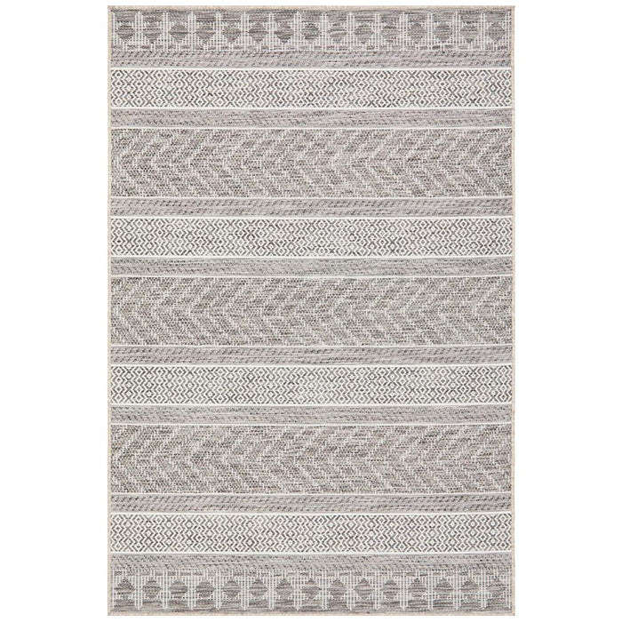 Tildonk Grey Multiple Pattern Indoor/Outdoor Contemporary Rug, Rugs, Ozark Home 