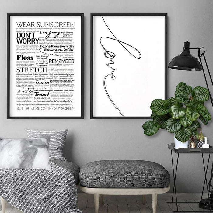 Everybody's Free (to Wear Sunscreen) Lyrics - Art Print, Wall Art, Ozark Home 