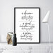 A Dream, A Goal, A Plan - Art Print, Wall Art, Ozark Home 