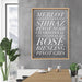 The Wine List (concrete tone) - Art Print - Ozark Home