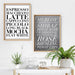 The Wine List (concrete tone) - Art Print - Ozark Home