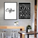 The Coffee List (blk) - Art Print - Ozark Home