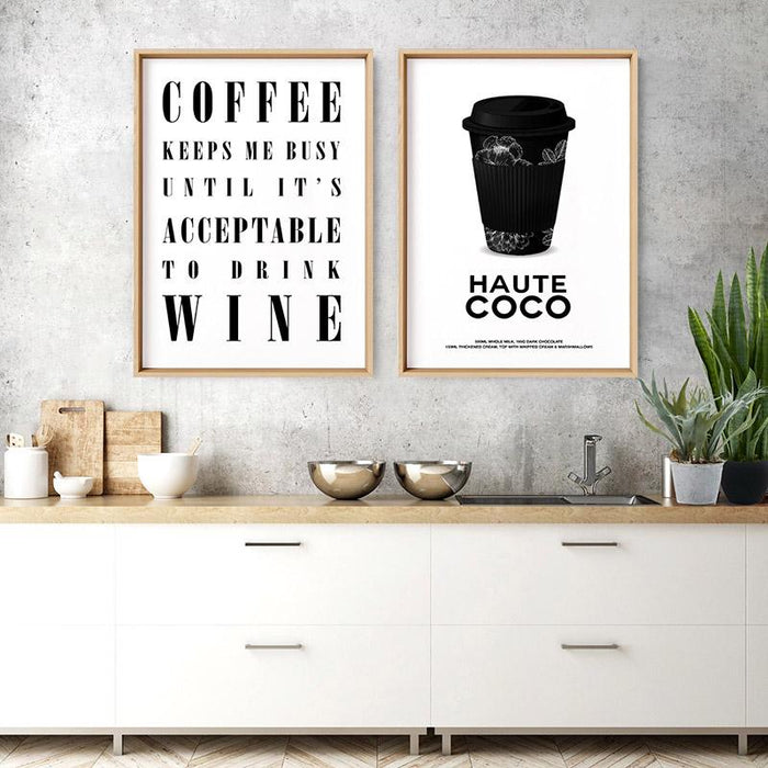 Coffee Keeps Me Busy - Art Print - Ozark Home