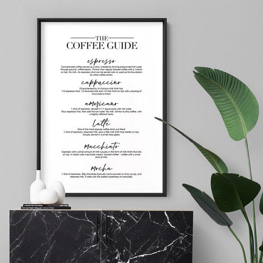 The Coffee Guide - Art Print - Ozark Home