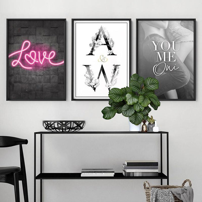 You Me Oui Embrace - Art Print, Wall Art, Ozark Home 