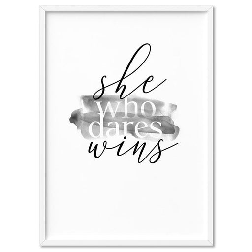 She Who Dares Wins - Art Print - Ozark Home