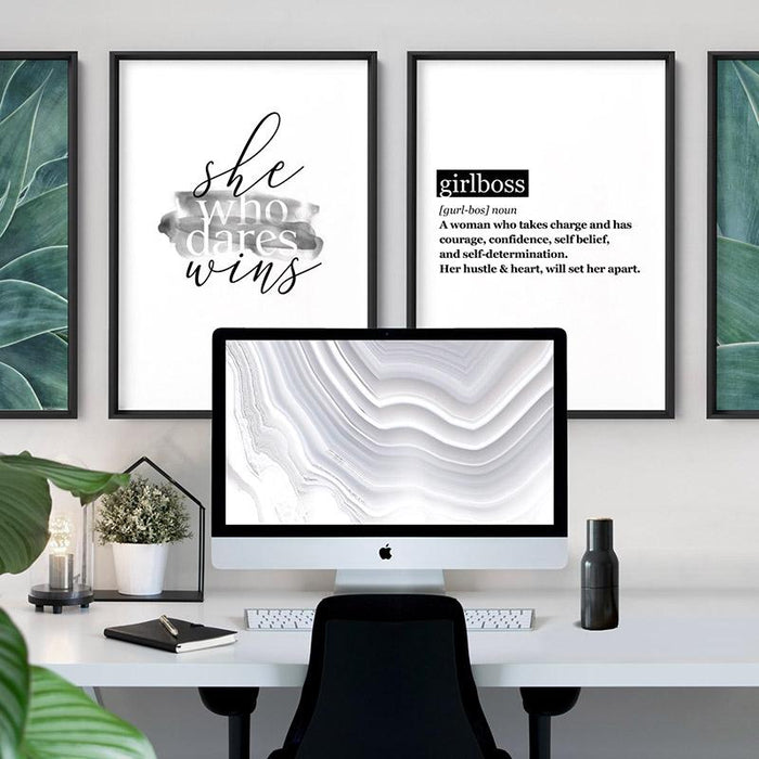 She Who Dares Wins - Art Print - Ozark Home