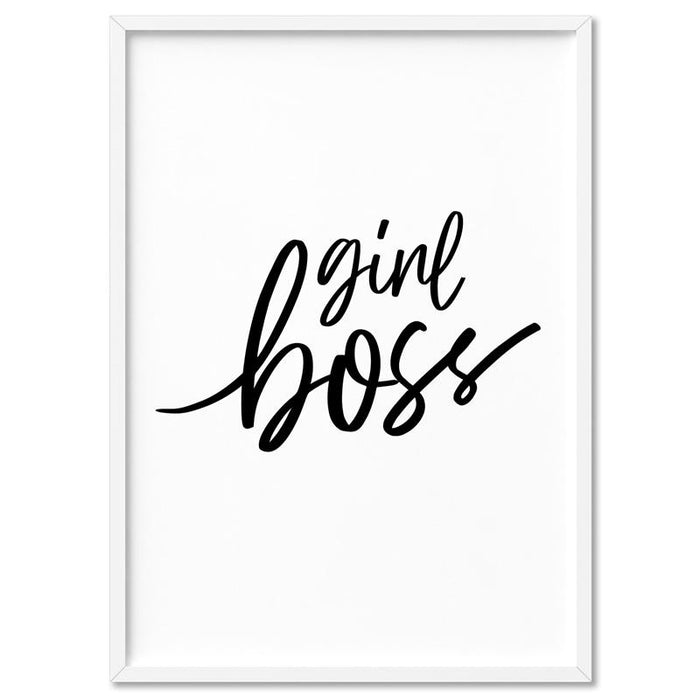 Girl Boss Type - Art Print - Ozark Home