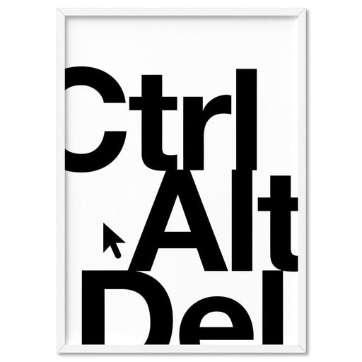 CTRL ALT DEL - Art Print - Ozark Home