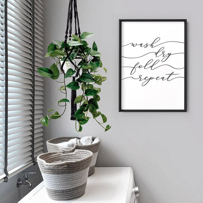 Wash Fold Dry Repeat - Art Print - Ozark Home