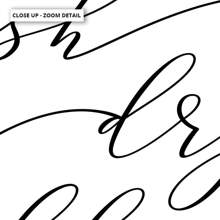 Wash Fold Dry Repeat - Art Print - Ozark Home