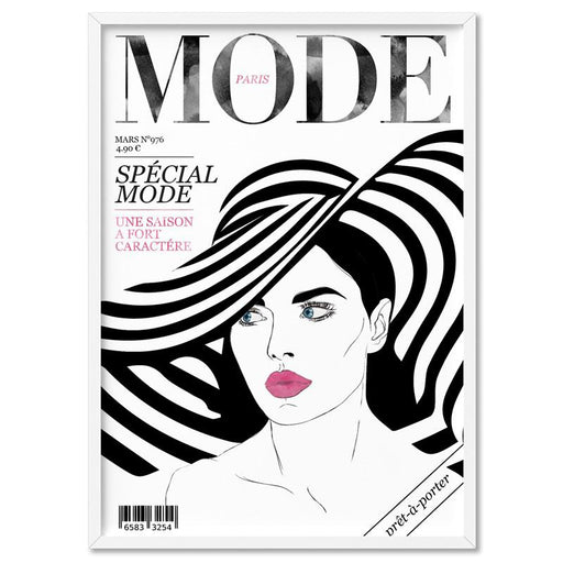 MODE French Fashion Magazine Cover - Art Print - Ozark Home