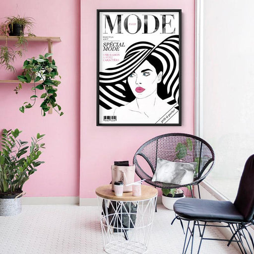 MODE French Fashion Magazine Cover - Art Print - Ozark Home