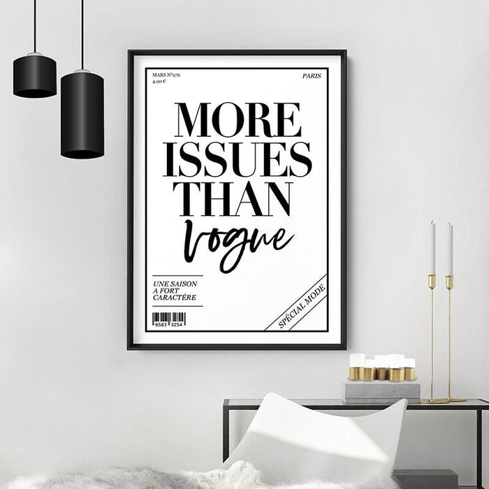 More Issues than Vogue (cover style) - Art Print - Ozark Home