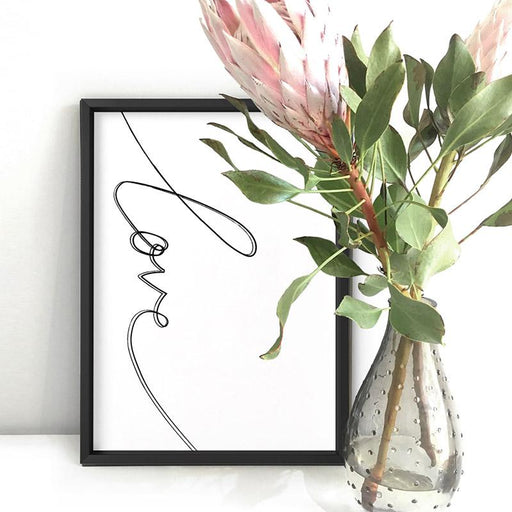 Love Script - Art Print - Ozark Home