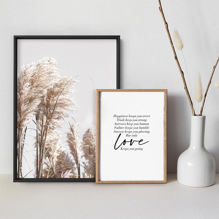 Love Keeps You Going Quote - Art Print - Ozark Home