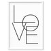 LOVE | Simple Black on White - Art Print - Ozark Home