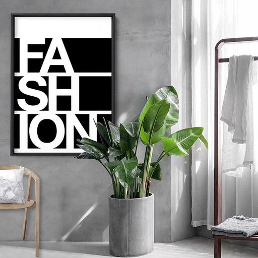 FASHION on black - Art Print - Ozark Home