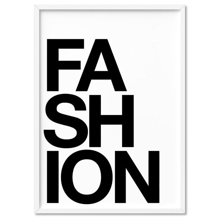 FASHION on white - Art Print - Ozark Home