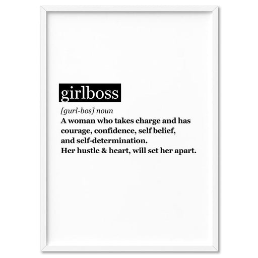 Girlboss Definition - Art Print - Ozark Home