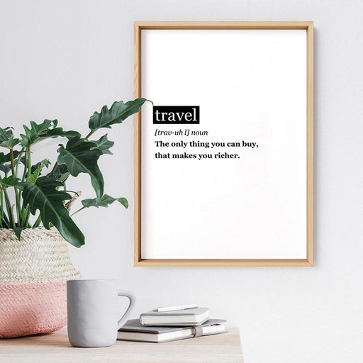 Travel Definition - Art Print - Ozark Home