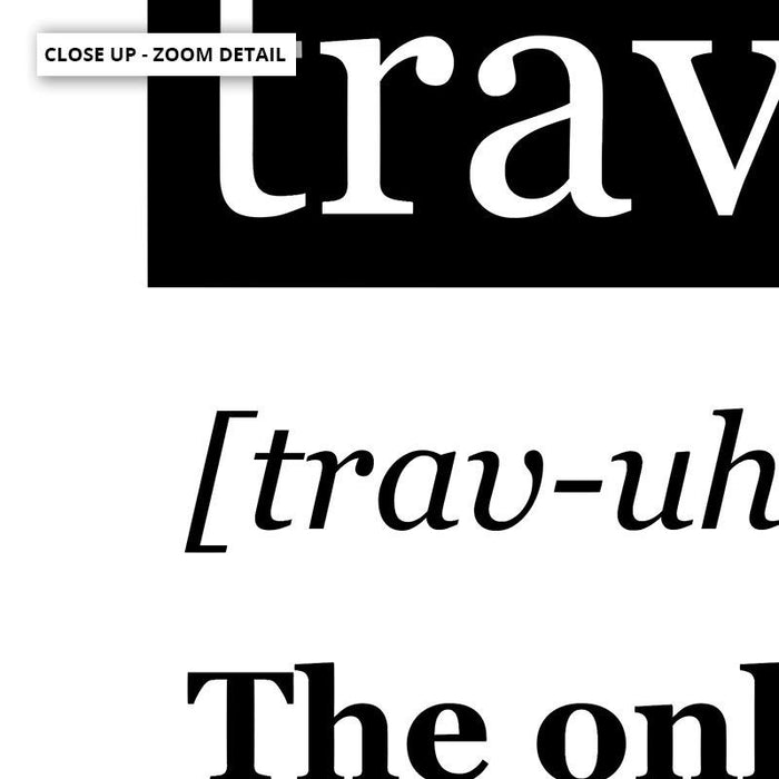 Travel Definition - Art Print - Ozark Home