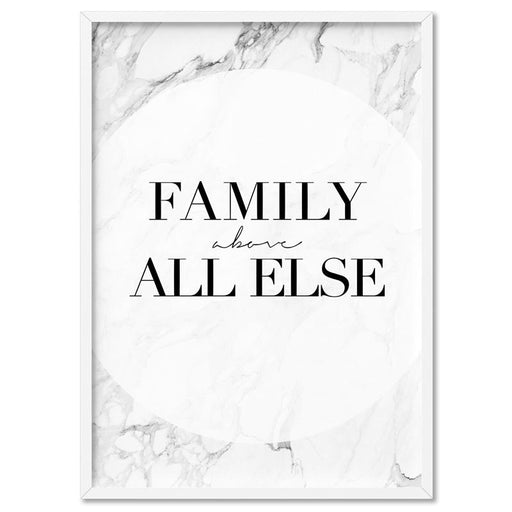 Family, above all else - Art Print - Ozark Home