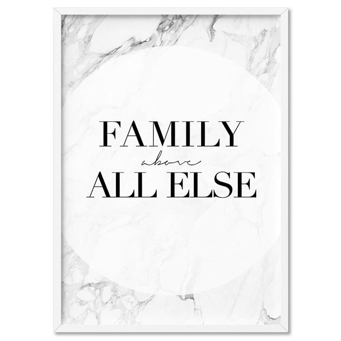 Family, above all else - Art Print - Ozark Home