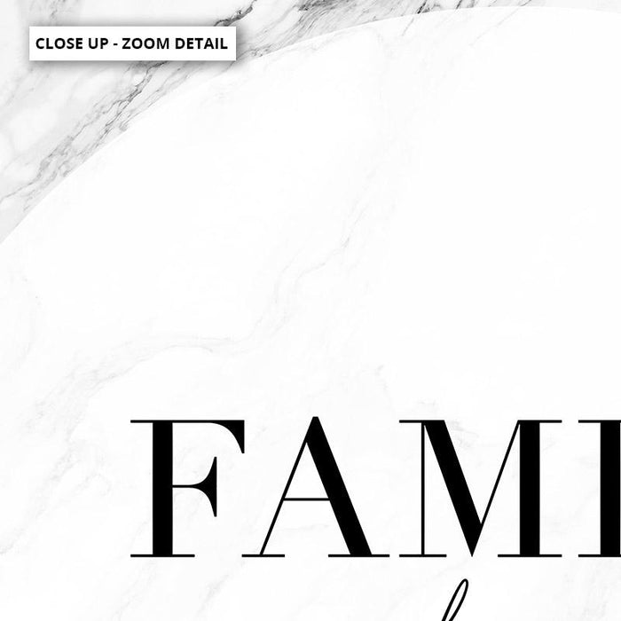 Family, above all else - Art Print - Ozark Home