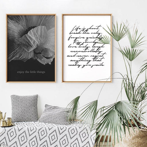 Enjoy the Little things - Art Print - Ozark Home