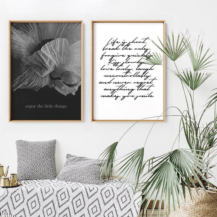 Enjoy the Little things - Art Print - Ozark Home