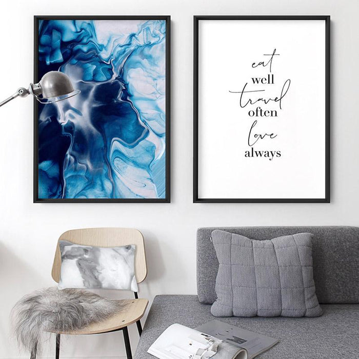 Eat Well, Travel Often, Love Always - Art Print - Ozark Home