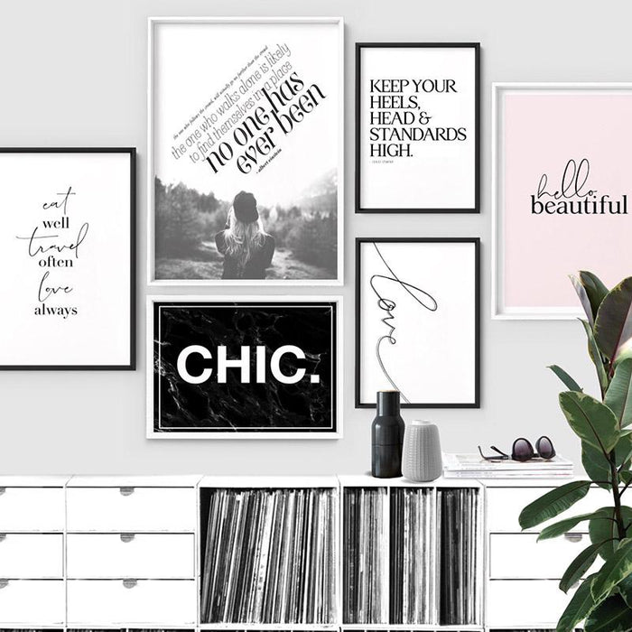 Keep your heels, head & standards high - Art Print - Ozark Home